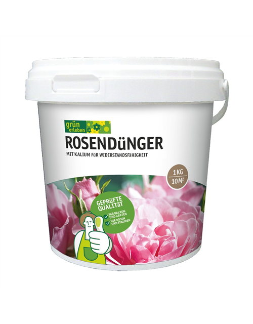 Grün erleben Rosen-Dünger 1kg Eimer